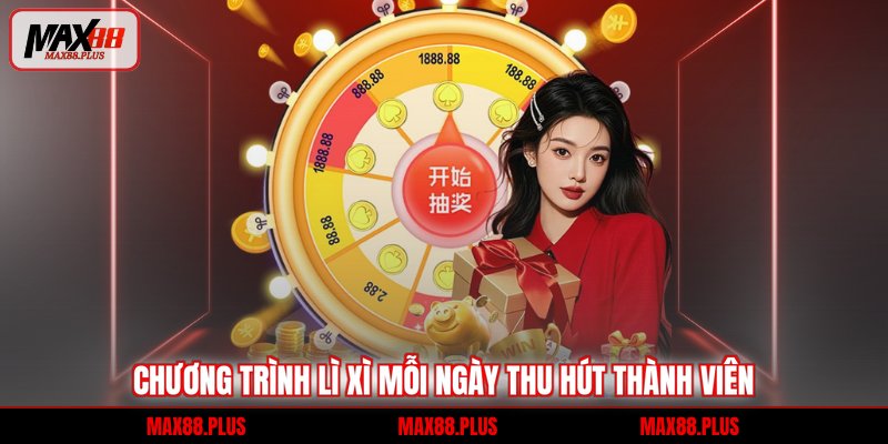 Chương trình lì xì mỗi ngày thu hút thành viên